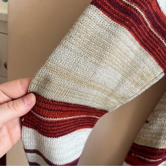 BCBG Women's Open Front Knit Cardigan Lagenlook Aztec Southwestern M - Picture 13 of 13